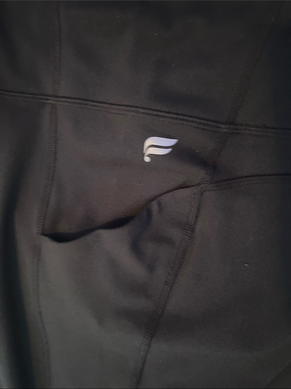 Fabletics  PureLuxe High-Waist Black Performance Leggings w/Pockets - Picture 4 of 7